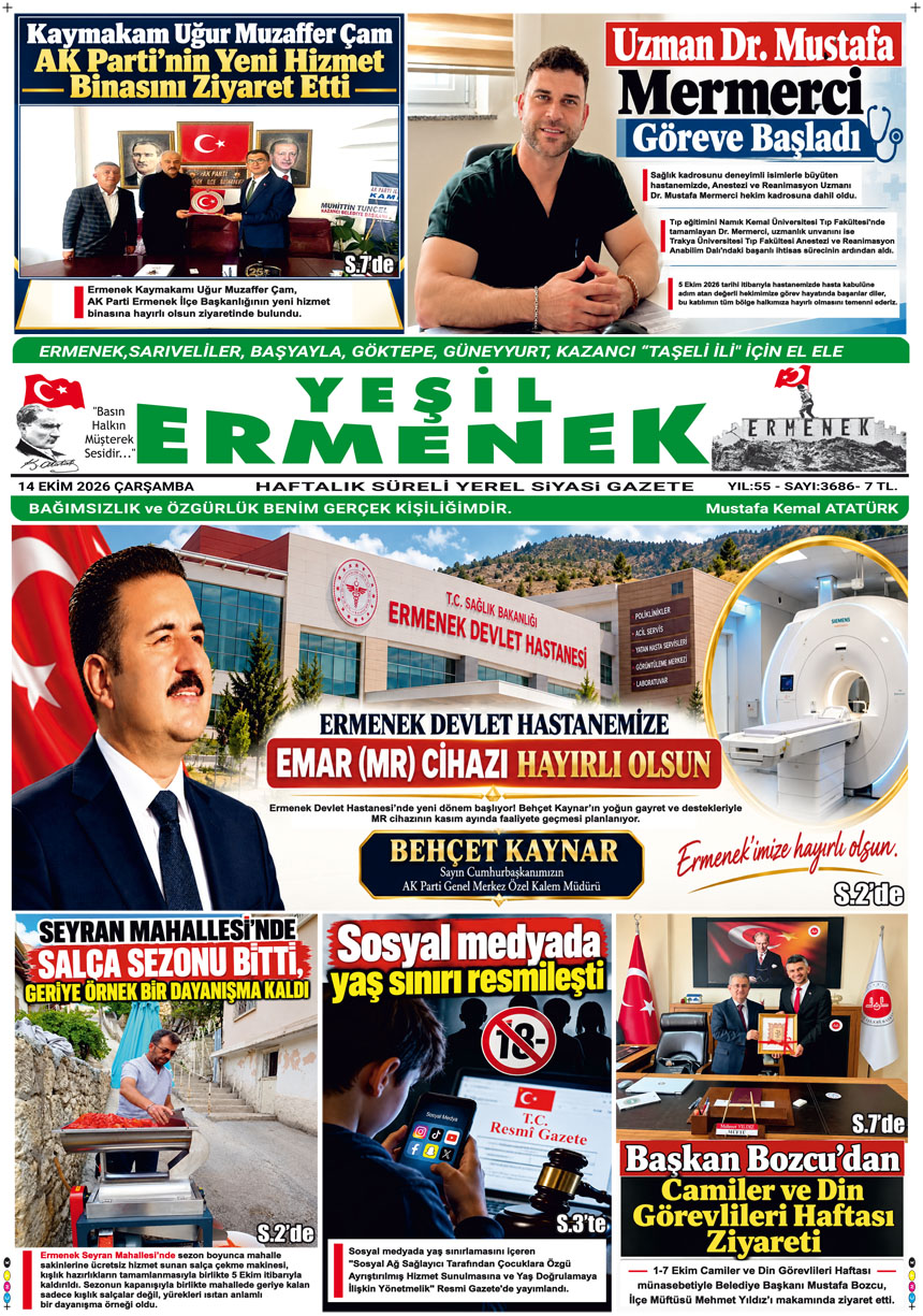 14.10.2026 Günü Gazete
